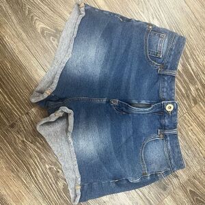 Bullhead Shorts Womens 6 Denim Co Distressed Mom Medium Wash Jeans Casual Summer